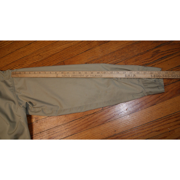 Vintage Oshkosh Best-Prest Tan Mens XL Long Sleeve Snap Button Work Shirt Stains - Picture 16 of 16